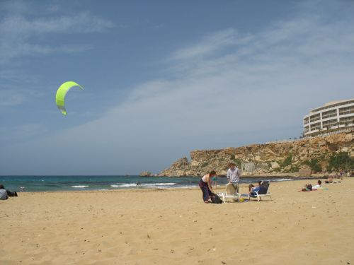 Beach day in Malta