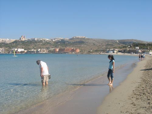 Beach day in Malta