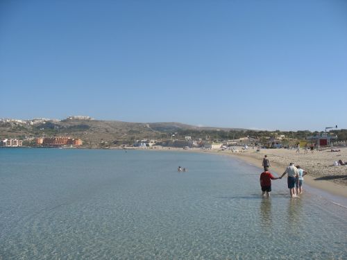 Beach day in Malta