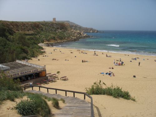 Beach day in Malta